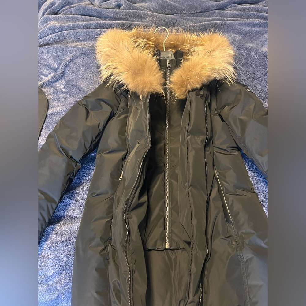 Women's Black Fur-Trimmed Jacket